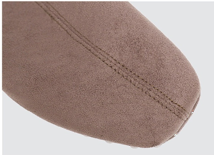 Super High-heeled Slim Simple Suede Single Boots