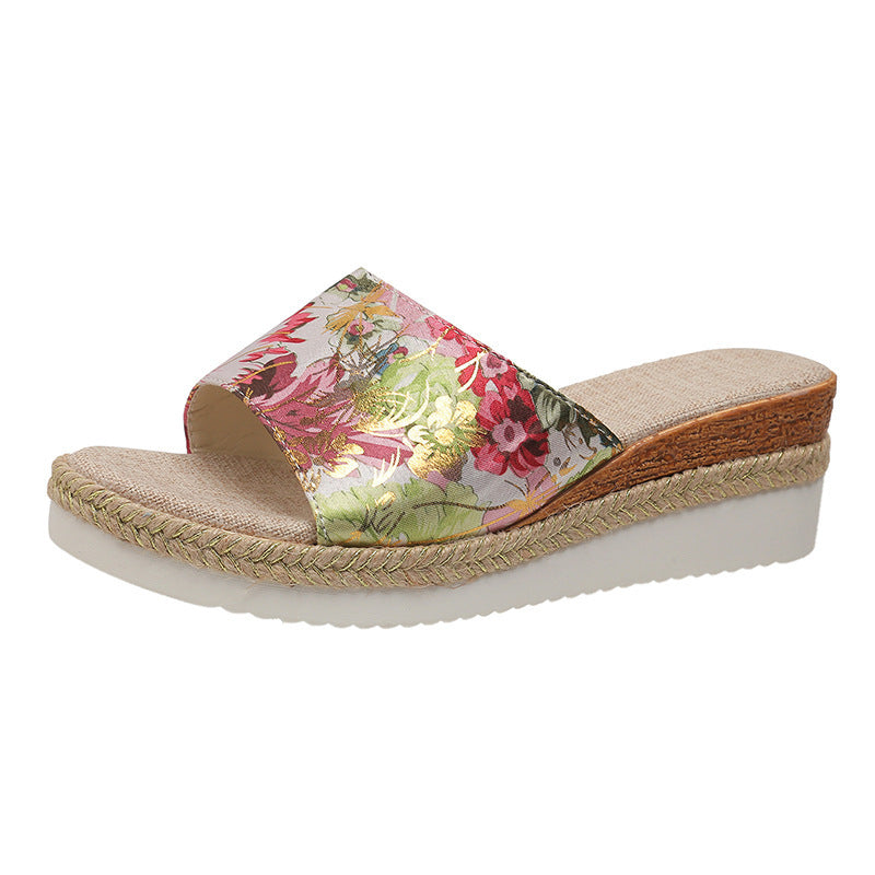 Fashion Women's Platform Floral Sandals