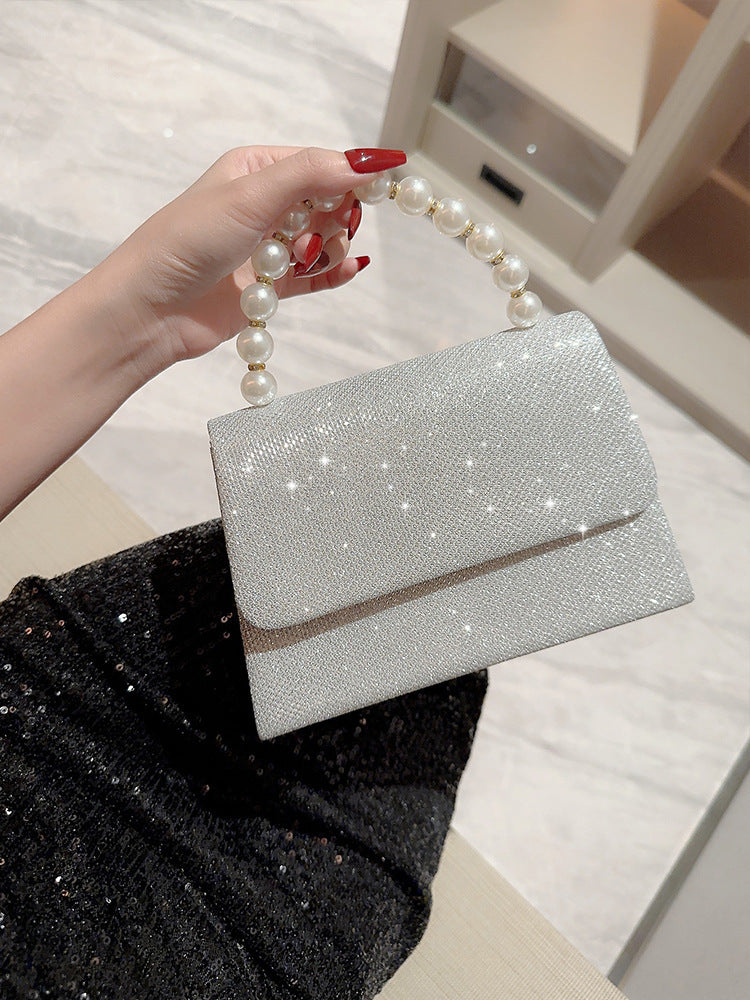 Women's Rhinestone Banquet With Evening Dress Small Bag