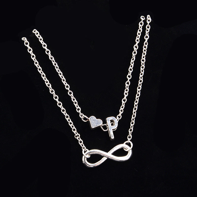 Love 26 letters alloy anklet