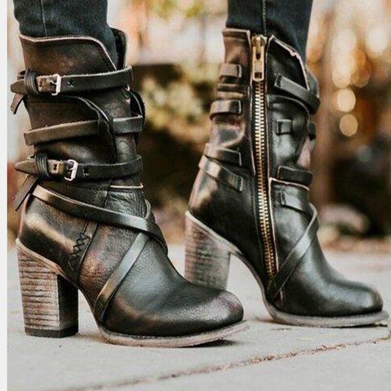 Ladies leather boots