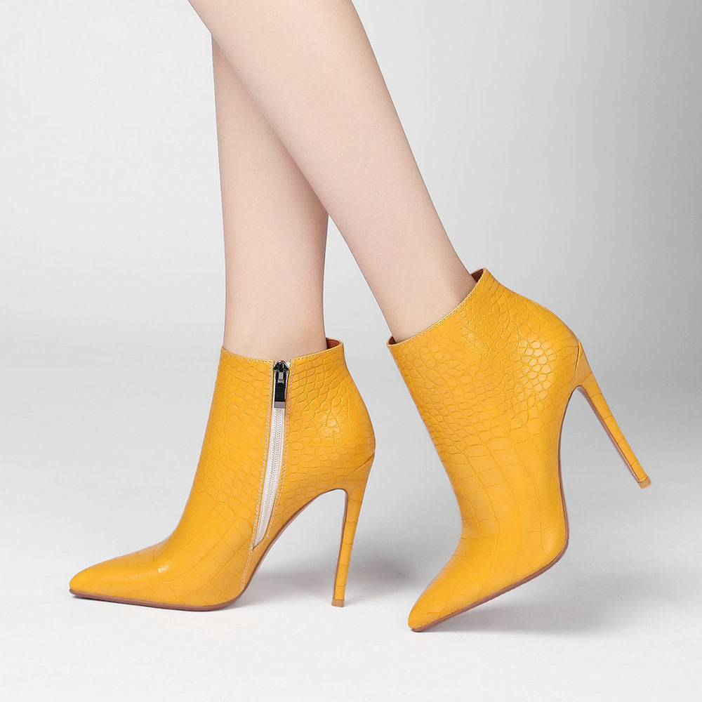 Autumn And Winter Women's Stiletto Ankle Boots