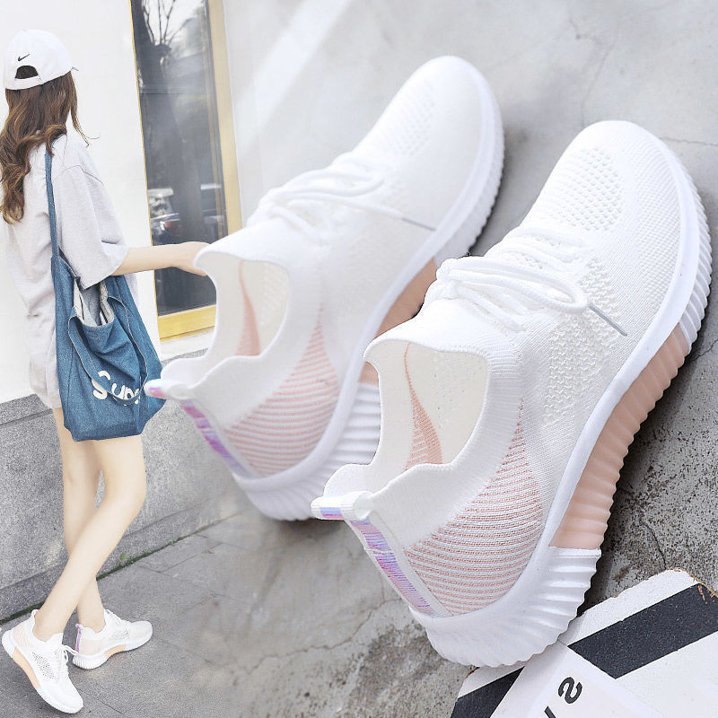 Breathable Sports Shoes Women's Summer New Casual Light Soft-Soled Running Shoes