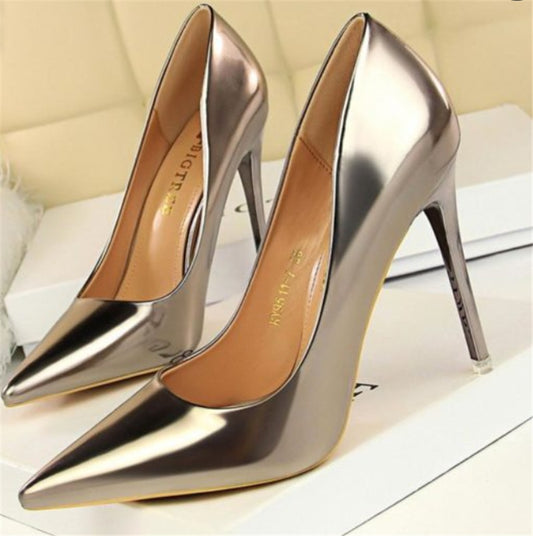 Stiletto Heels Pointed Toe Low Top Women's Shoes