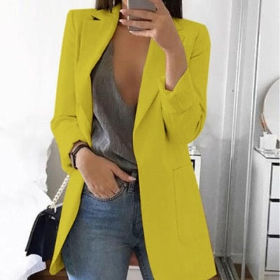 Lapel Slim Cardigan Temperament Blazer