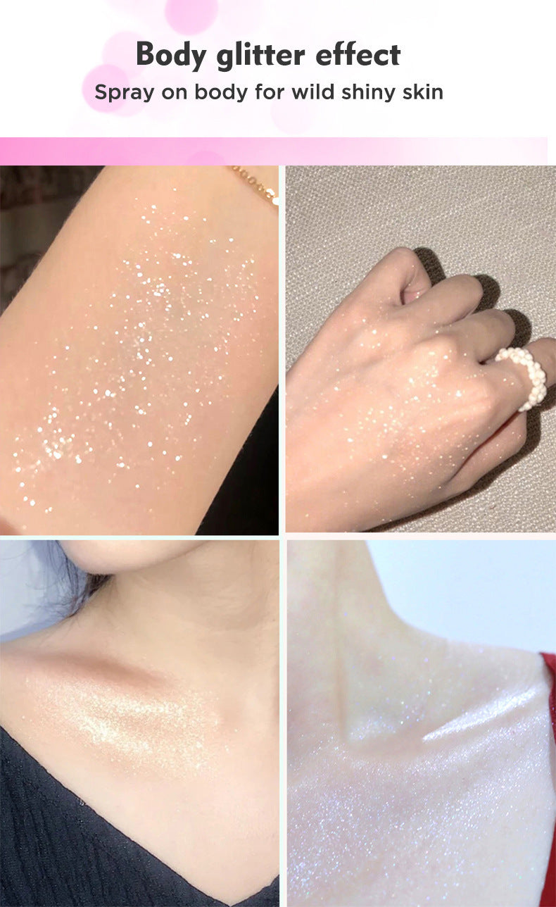 Shiny Glitter Spray Is Not Easy To Makeup Body