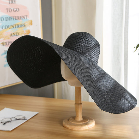 Women's Casual Large Brim Light Board Sunshade Hat