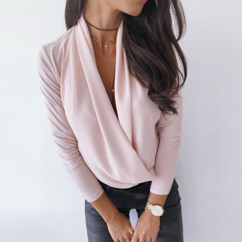 Deep V-neck shirt