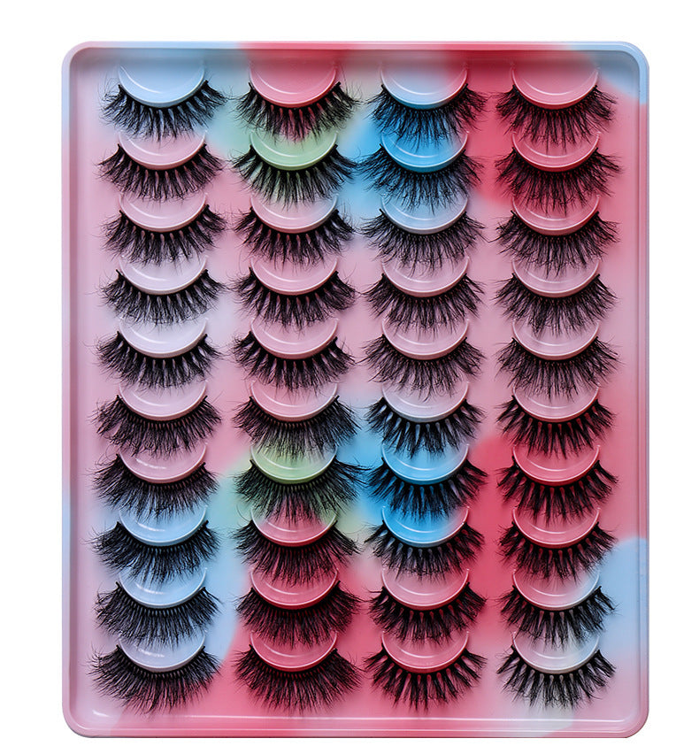 Multi-layer Three-dimensional Artificial Mink Hair Eyelashes Handmade