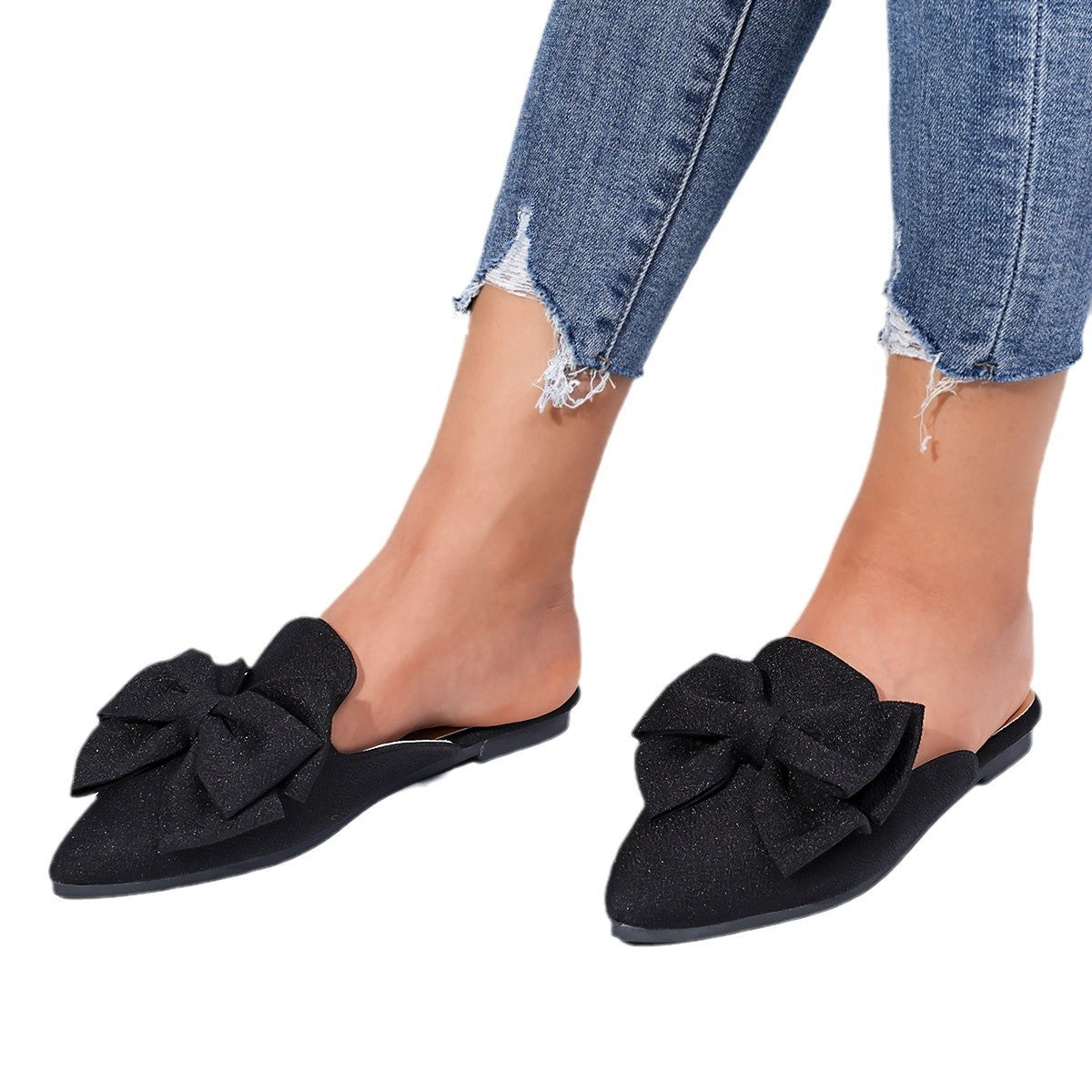 Plus Size Women's Trend Beach Slippers Sandals Bow