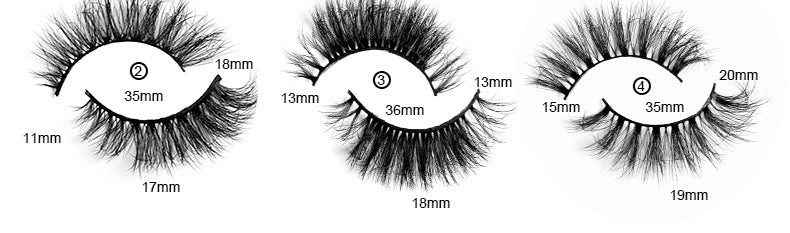 Multi-layer Three-dimensional Artificial Mink Hair Eyelashes Handmade