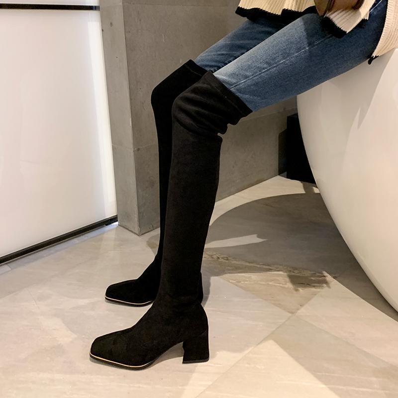 Over The Knee Thick Heel High Heel Boots