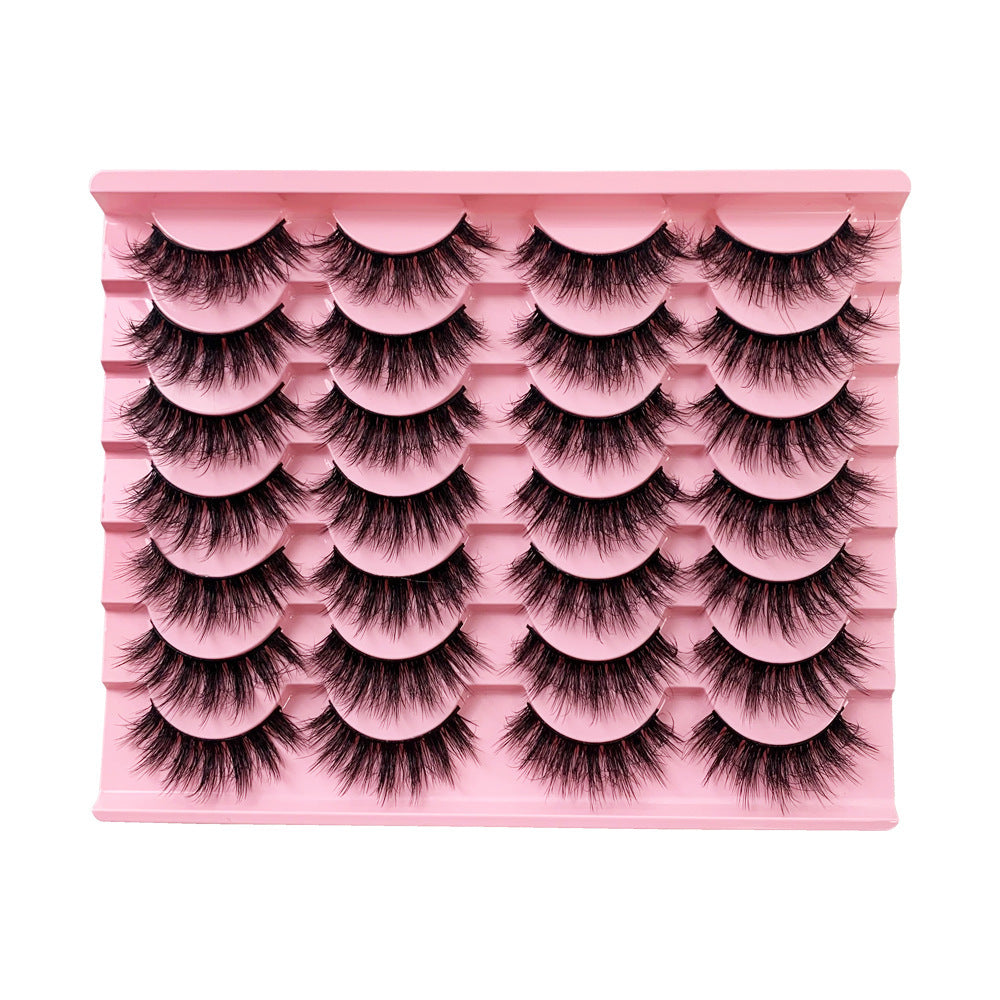 False Eyelashes 14 Pairs Natural Simulation Thick Curl Long