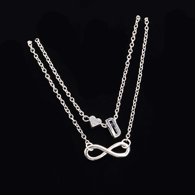 Love 26 letters alloy anklet