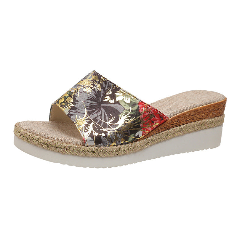 Fashion Women's Platform Floral Sandals