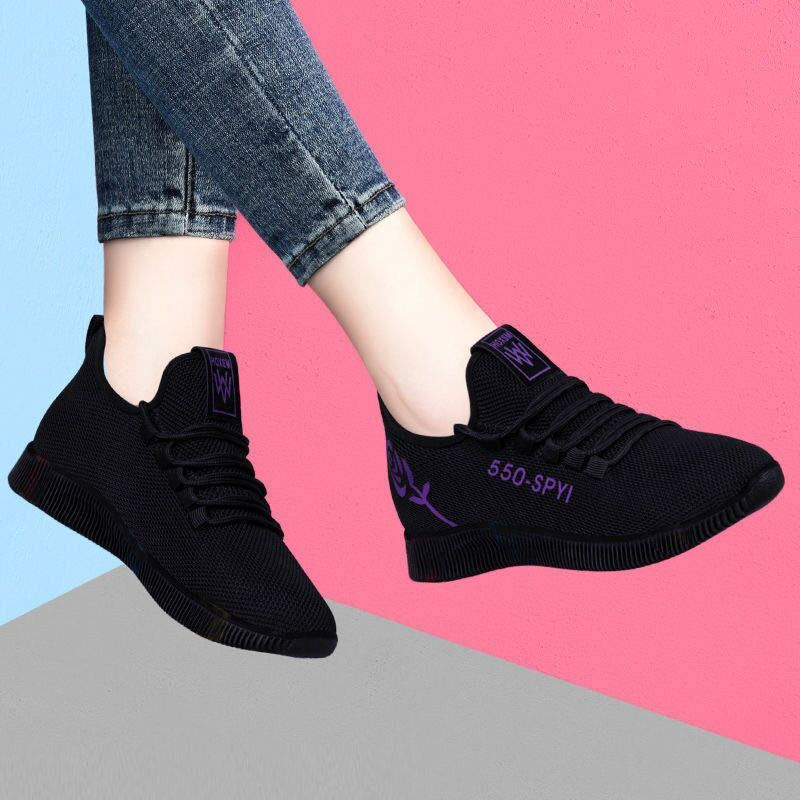 Breathable Mesh Cloth Wear-resistant Flat Shoes