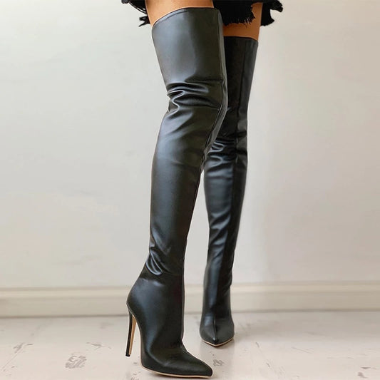 Personality Below The Knee Plus Size Women's Boots