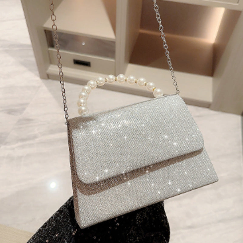 Women's Rhinestone Banquet With Evening Dress Small Bag