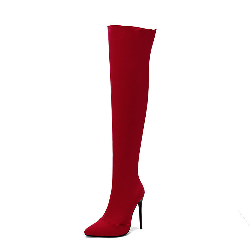 Women's Cotton Over The Knee Boots