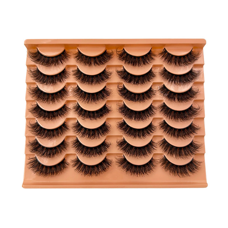 False Eyelashes 14 Pairs Natural Simulation Thick Curl Long