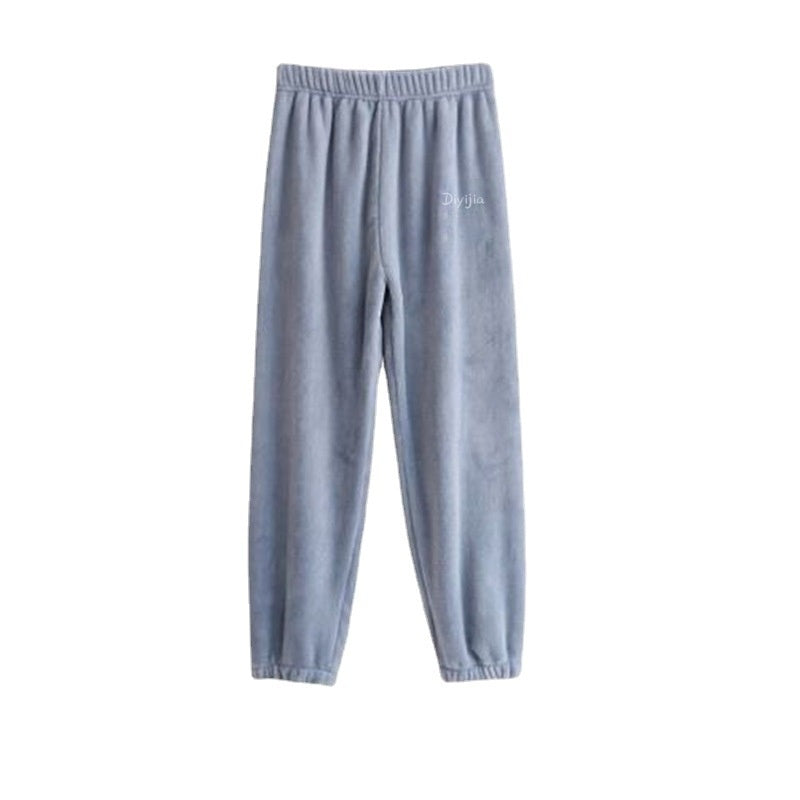 Thermal Coral Fleece Leisure Baggy Pajama Pants