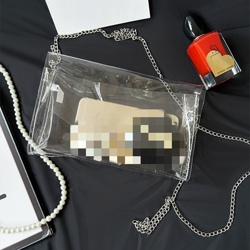 Instagram Fashion Transparent Single Shoulder Crossbody Bag Small Jelly Bag