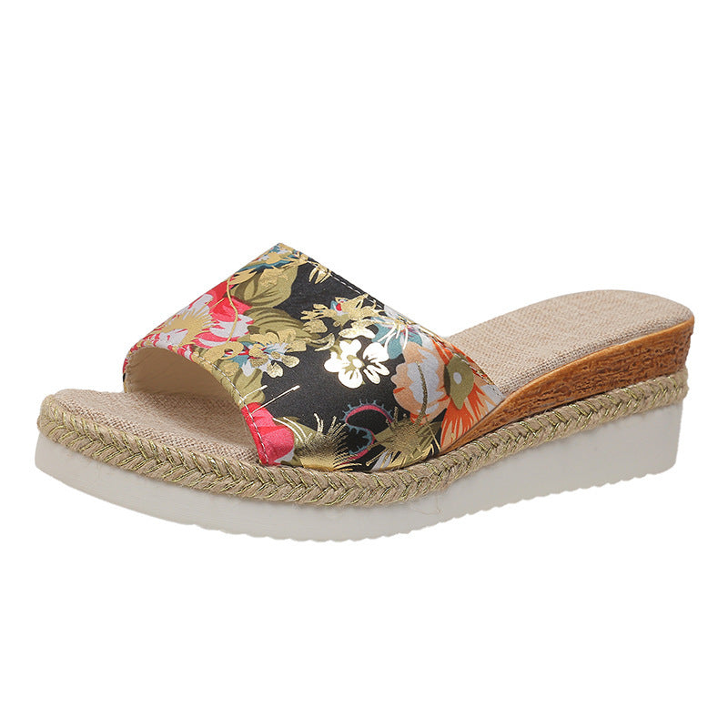 Fashion Women's Platform Floral Sandals