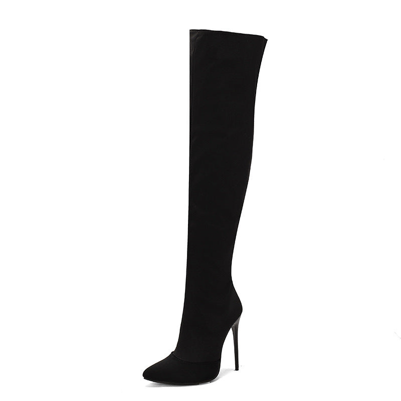 Women's Cotton Over The Knee Boots