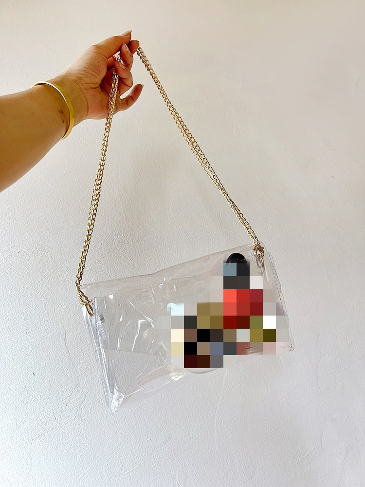 Instagram Fashion Transparent Single Shoulder Crossbody Bag Small Jelly Bag